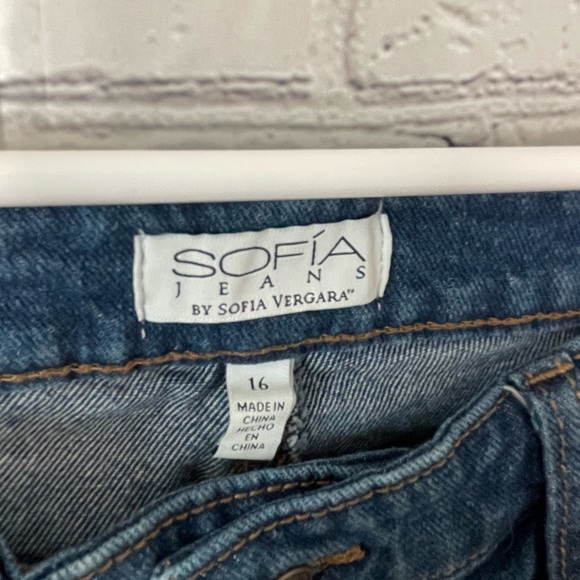 Sofia Vergara Mayra Crop/Flare Jeans Size 16 - Picture 3 of 5